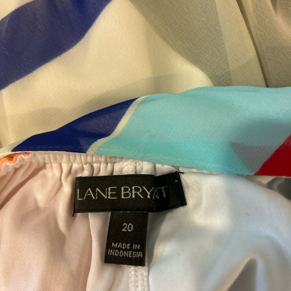 🩵❤️”Lane Bryant” Nautical Inspired Maxi Sundress Flowy Fully Lined Size 20❤️🩵 - Picture 5 of 9